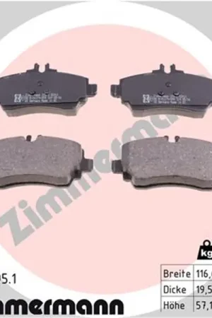 Stock Limitado Juego de pastillas de freno ZIMMERMANN 230701951