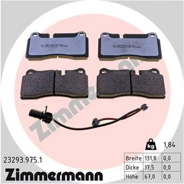 Venta Final Juego de pastillas de freno ZIMMERMANN 232939751