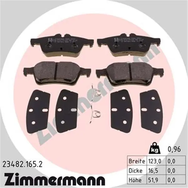 Pedido Al Por Mayor Juego de pastillas de freno ZIMMERMANN 234821652