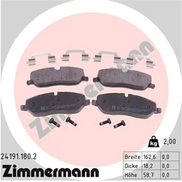 Juego de pastillas de freno ZIMMERMANN 241911802 Oferta