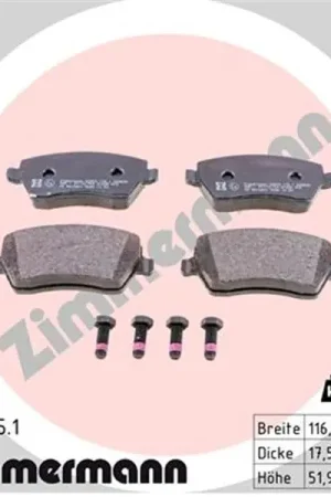 Precio Bajo Juego de pastillas de freno ZIMMERMANN 239731751
