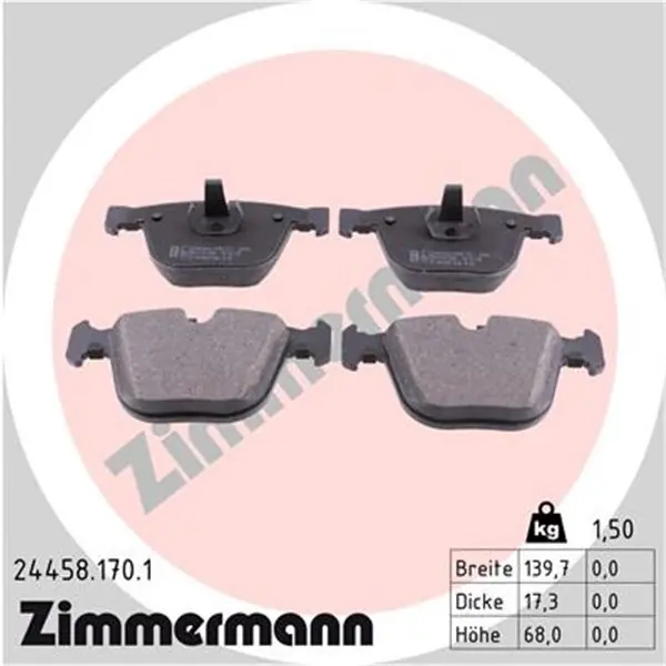 Favorito De Clientes Juego de pastillas de freno ZIMMERMANN 244581701