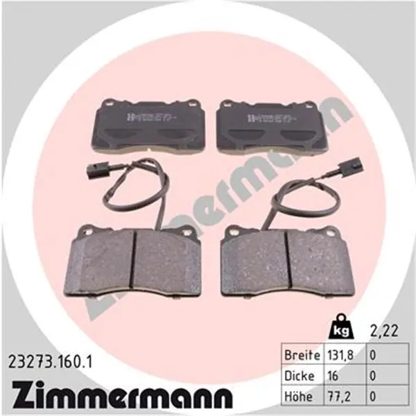 Precio Bajo Juego de pastillas de freno ZIMMERMANN 232731601