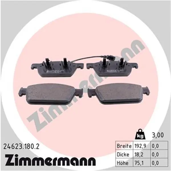 Pedido Al Por Mayor Juego de pastillas de freno ZIMMERMANN 246231802