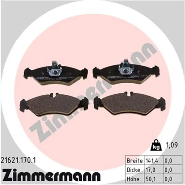 Oferta De Temporada Juego de pastillas de freno ZIMMERMANN 216211701