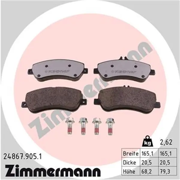Juego de pastillas de freno ZIMMERMANN 248679051 Económico