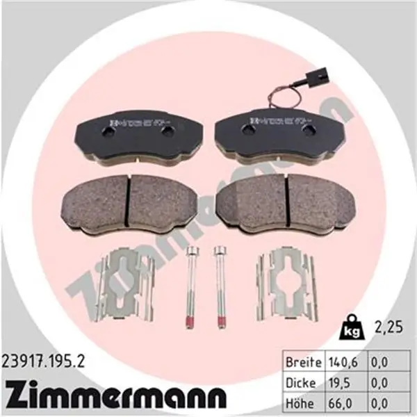 Juego de pastillas de freno ZIMMERMANN 239171952 No Te Lo Pierdas
