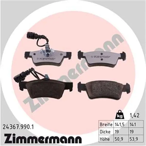 Compra Ahora Juego de pastillas de freno ZIMMERMANN 243679901