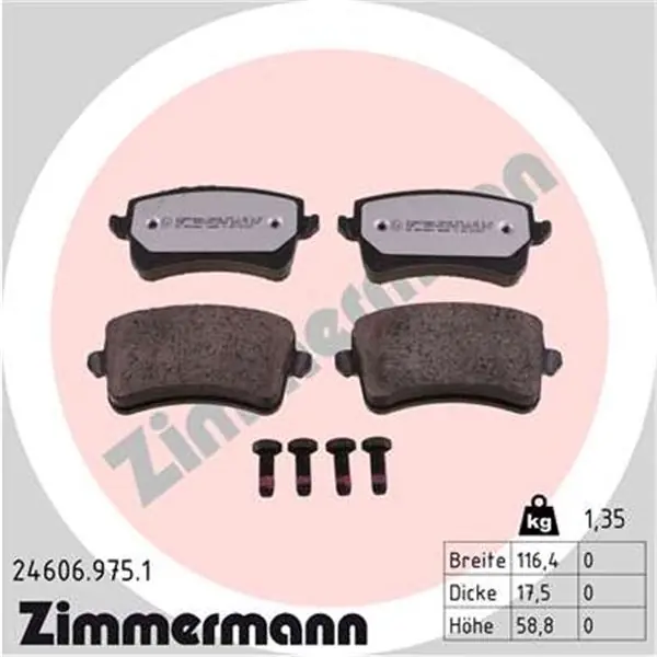 Juego de pastillas de freno ZIMMERMANN 246069751 Promoción