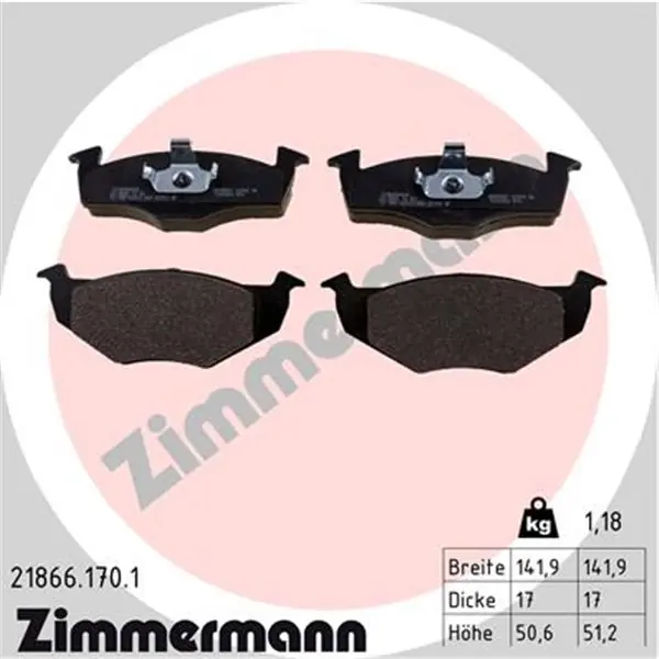 Juego de pastillas de freno ZIMMERMANN 218661701 Comprar En Línea