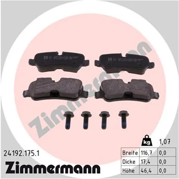 Juego de pastillas de freno ZIMMERMANN 241921751 Envío Gratis
