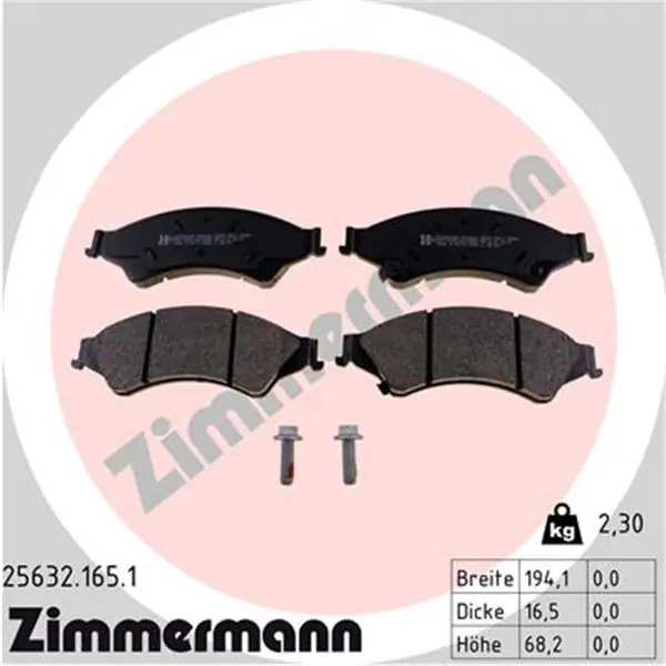 Juego de pastillas de freno ZIMMERMANN 256321651 Envío Gratis