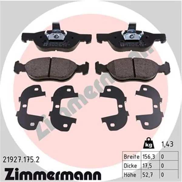 Juego de pastillas de freno ZIMMERMANN 219271752 Precio Bajo