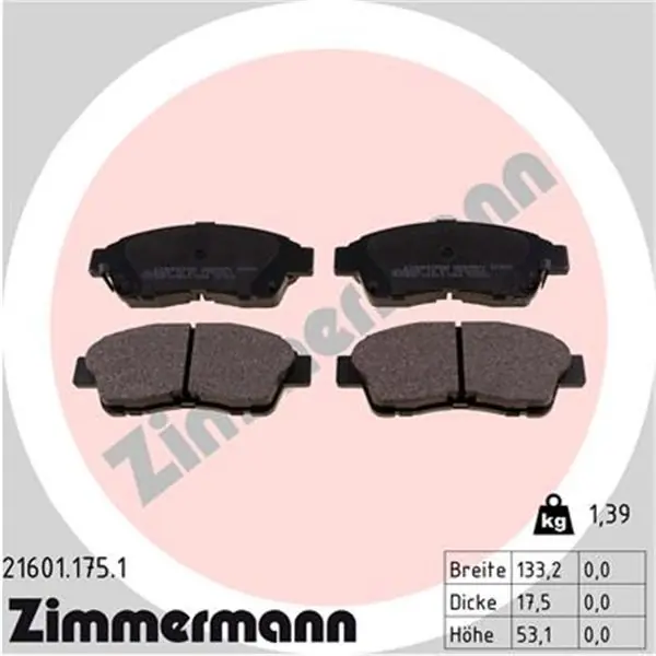Comprar En Línea Juego de pastillas de freno ZIMMERMANN 216011751