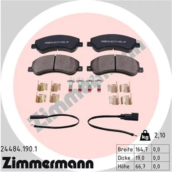 Juego de pastillas de freno ZIMMERMANN 244841901 A Buen Precio