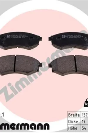 Última Oportunidad Juego de pastillas de freno ZIMMERMANN 217251701