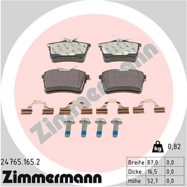 Juego de pastillas de freno ZIMMERMANN 247651652 Oferta Flash