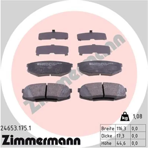 Premium Juego de pastillas de freno ZIMMERMANN 246531751