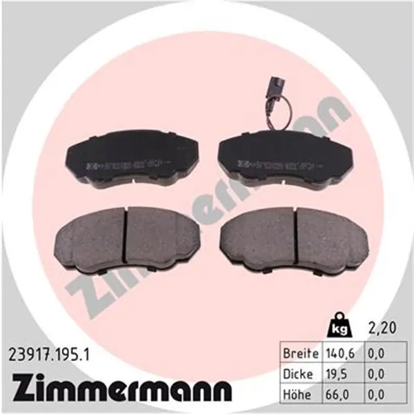 Oferta Juego de pastillas de freno ZIMMERMANN 239171951