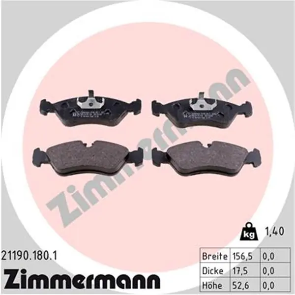 Juego de pastillas de freno ZIMMERMANN 211901801 Compra Ahora