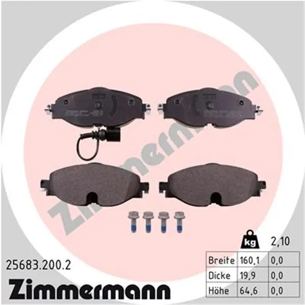 Comprar En Línea Juego de pastillas de freno ZIMMERMANN 256832002