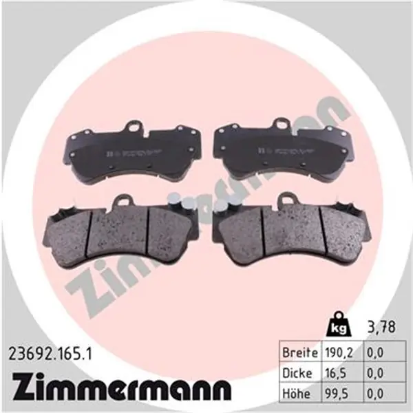 Precio Bajo Juego de pastillas de freno ZIMMERMANN 236921651