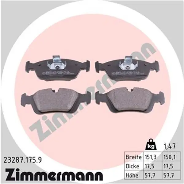 Precio De Fábrica Juego de pastillas de freno ZIMMERMANN 232871759