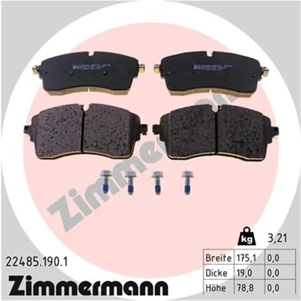 Juego de pastillas de freno ZIMMERMANN 224851901 Última Versión