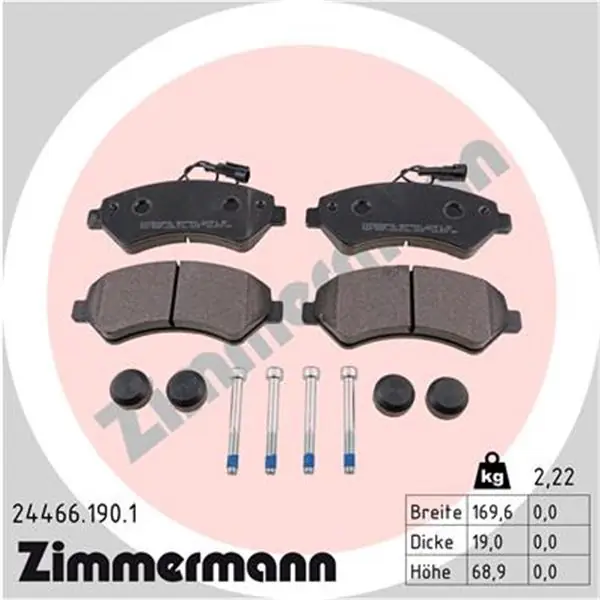 Juego de pastillas de freno ZIMMERMANN 244661901 Compra Hoy