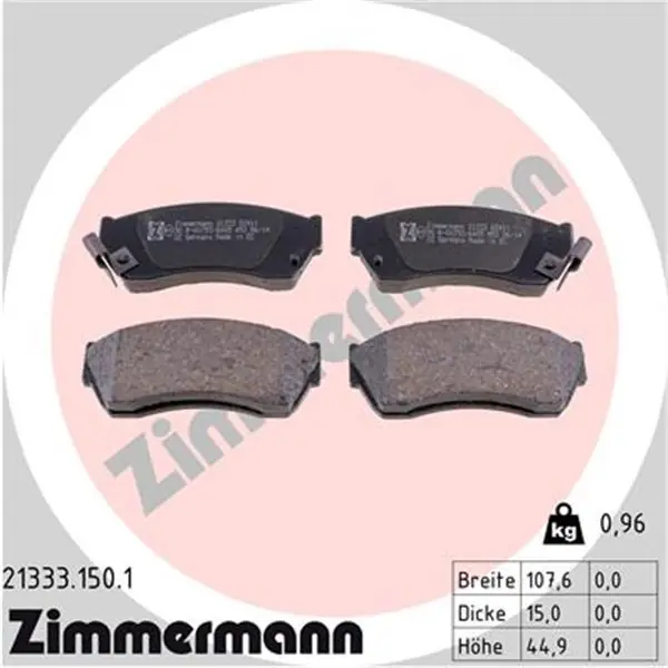 Juego de pastillas de freno ZIMMERMANN 213331501 Precio De Fábrica