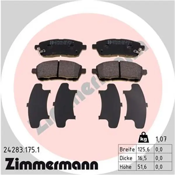 Mejor Precio Juego de pastillas de freno ZIMMERMANN 242831751
