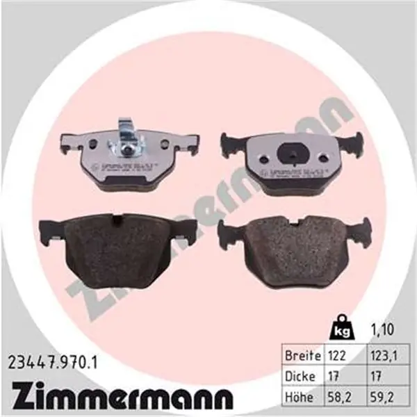 Juego de pastillas de freno ZIMMERMANN 234479701 Envío Inmediato