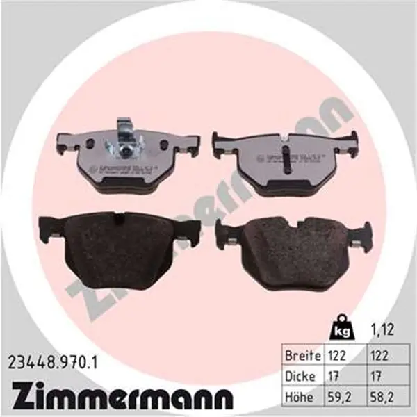 Juego de pastillas de freno ZIMMERMANN 234489701 Descuento
