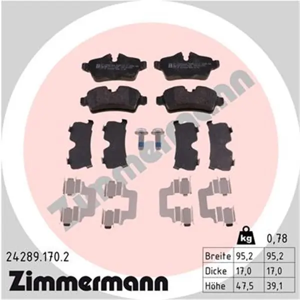 Solo Por Tiempo Limitado Juego de pastillas de freno ZIMMERMANN 242891702