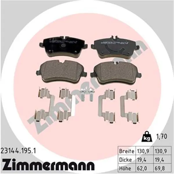 Juego de pastillas de freno ZIMMERMANN 231441951 Solo Por Tiempo Limitado