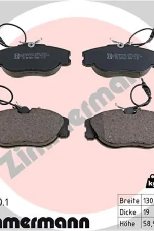 Últimas Unidades Juego de pastillas de freno ZIMMERMANN 218011901