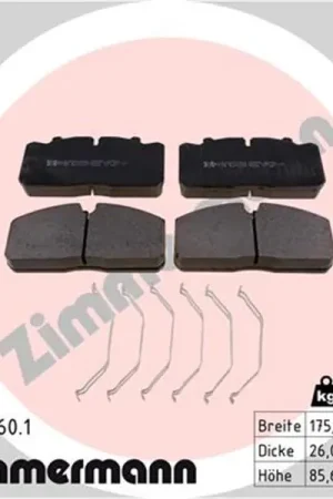Más Vendido Juego de pastillas de freno ZIMMERMANN 290882601