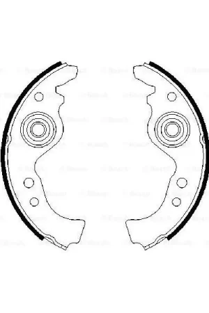 (BS414) Zapatas de freno BOSCH 0986487030 Favorito De Clientes
