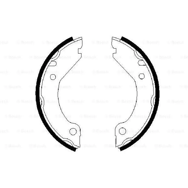 (BS480) Zapatas de freno BOSCH 0986487215 Mejor Calidad