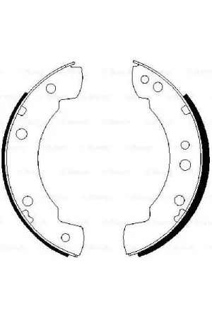 (BS493) Zapatas de freno BOSCH 0986487232 Lujoso
