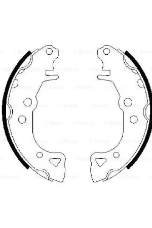 (BS508) Zapatas de freno BOSCH 0986487252 Mejor Calidad