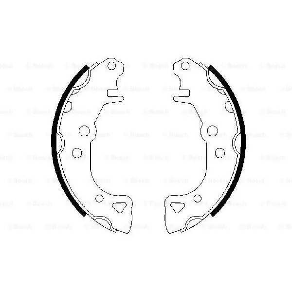 (BS508) Zapatas de freno BOSCH 0986487252 Mejor Calidad