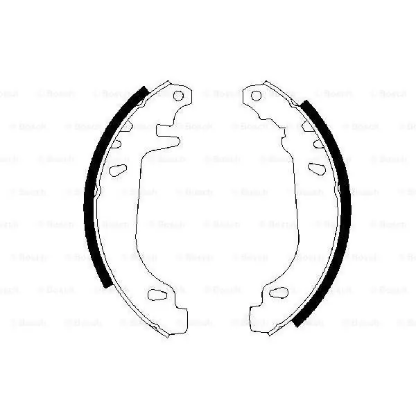 (BS522) Zapatas de freno BOSCH 0986487272 Precio De Oferta