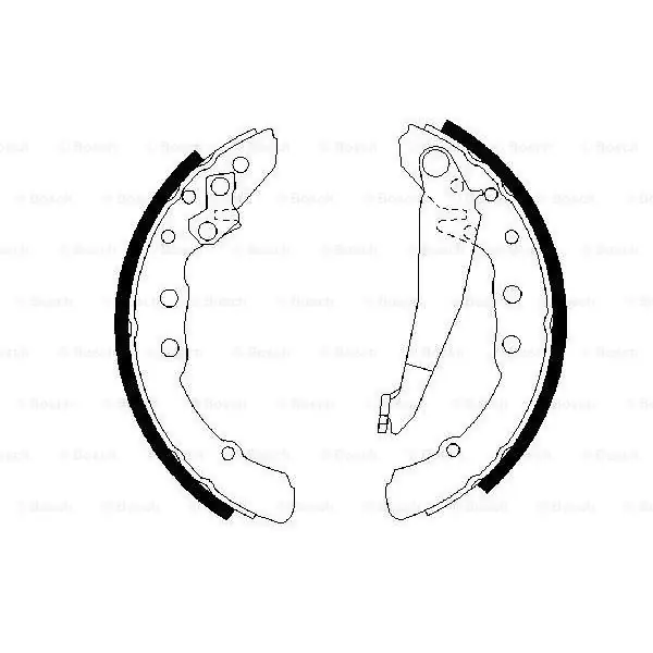 (BS531) Zapatas de freno BOSCH 0986487281 Artesanal
