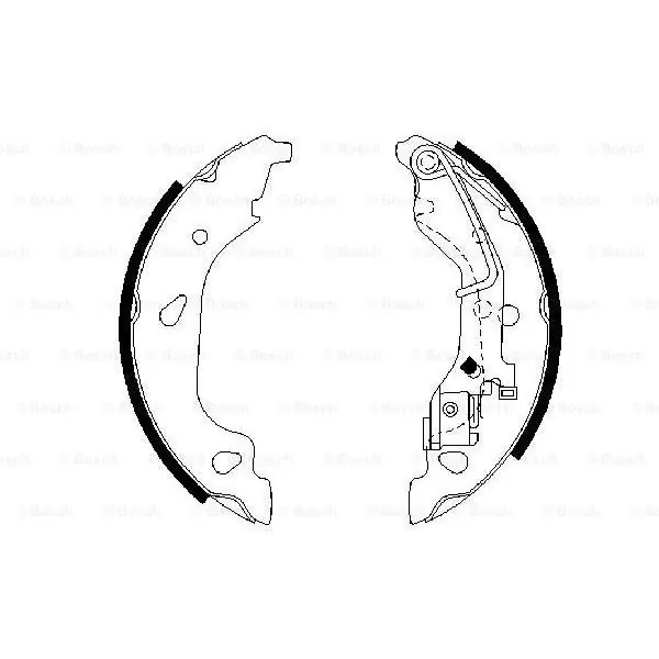 (BS836) Zapatas de freno BOSCH 0986487596 Venta Final