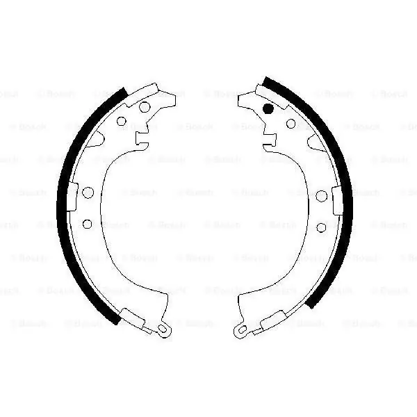 (BS674) Zapatas de freno BOSCH 0986487424 Premium