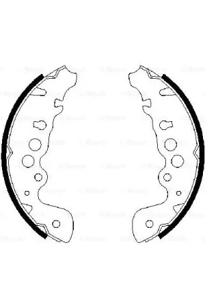 (BS854) Zapatas de freno BOSCH 0986487616 Comprar En Línea
