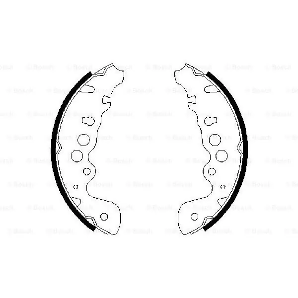 (BS854) Zapatas de freno BOSCH 0986487616 Comprar En Línea