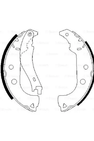 (BS864) Zapatas de freno BOSCH 0986487629 Auténtico
