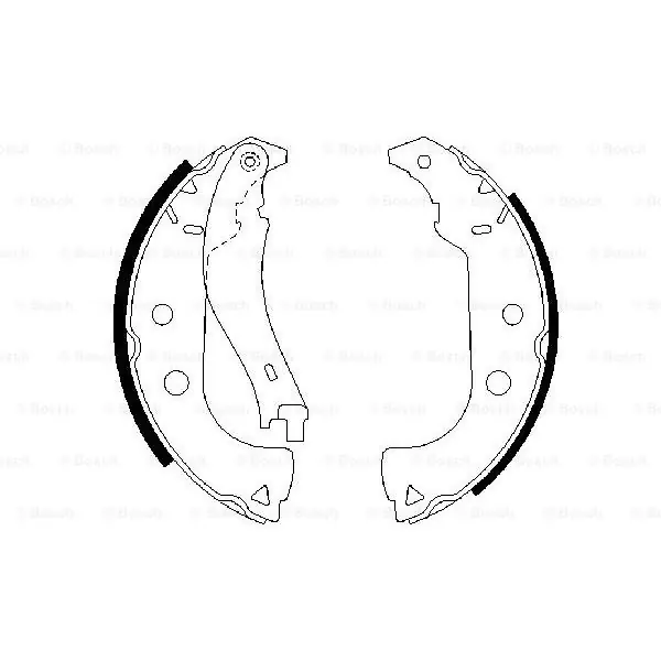 (BS864) Zapatas de freno BOSCH 0986487629 Auténtico